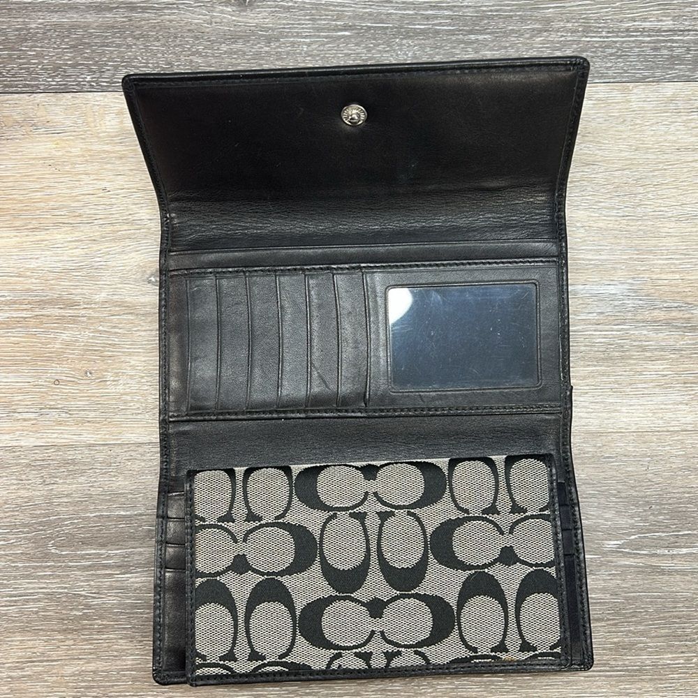 Coach Black and Gray Wallet - Picture 4 of 7